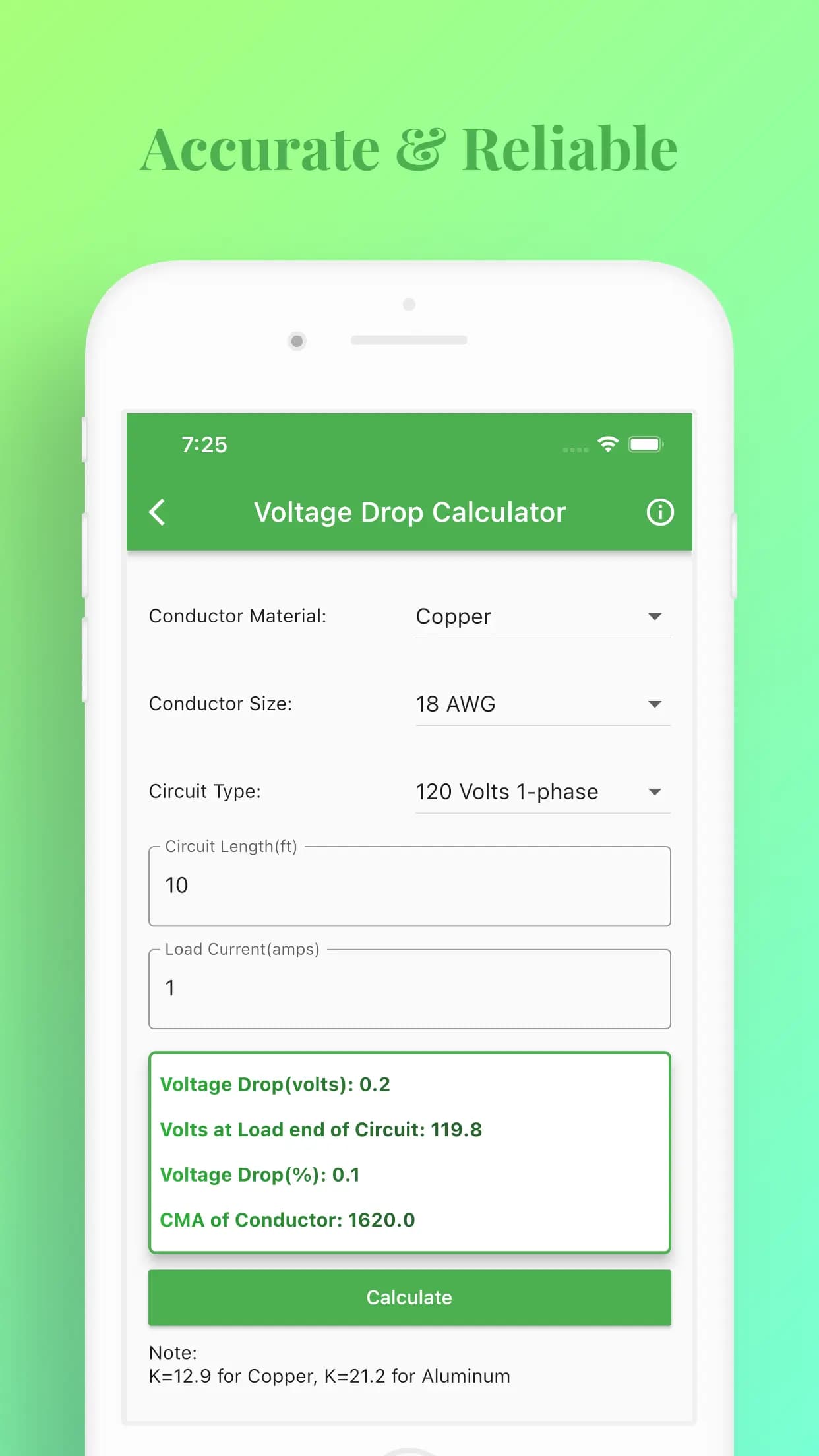 Handyman Calculator App Preview